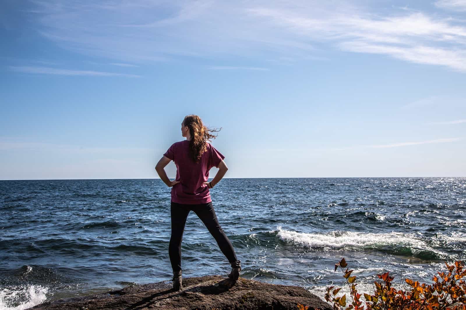 Jaye on Cascade Beach Road in Lutsen