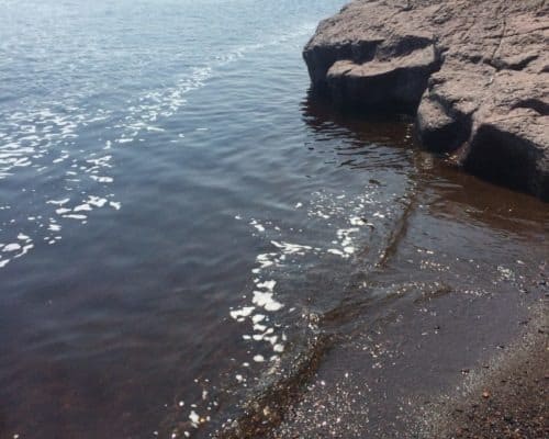 Root Beer Water on Lake Superior