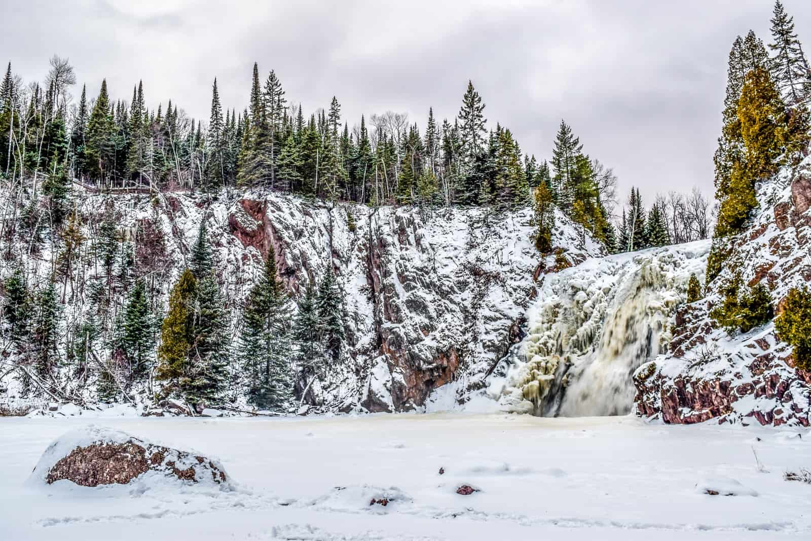 Tettegouche State Park in Winter