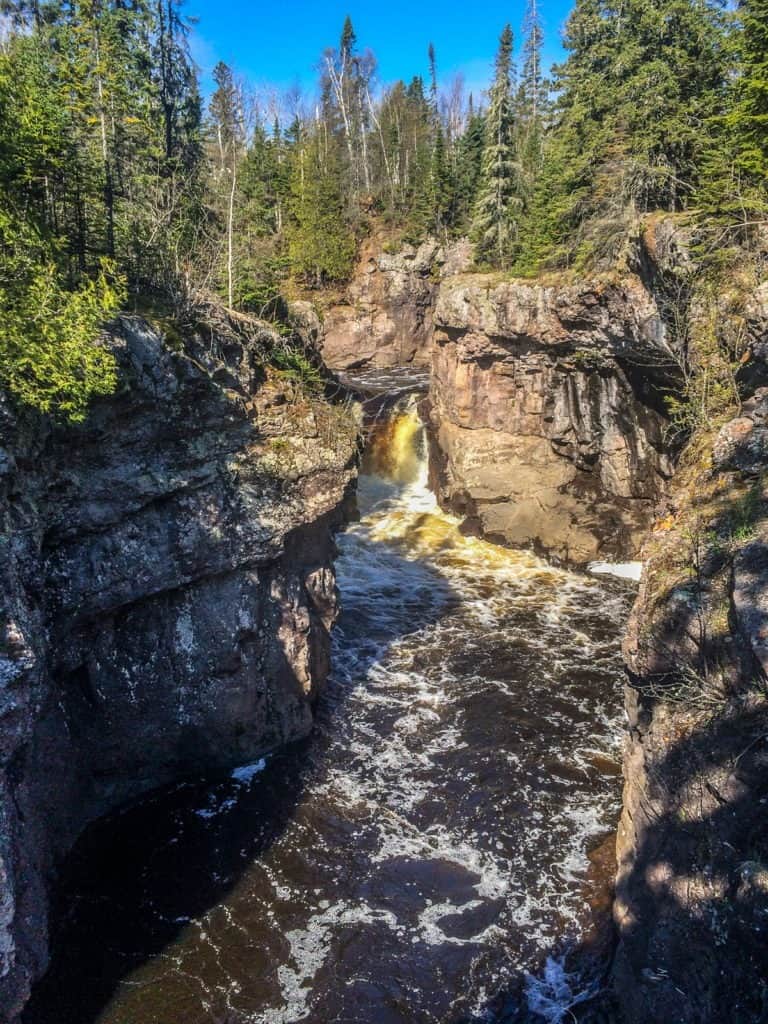 Waterfall at Temperance River State Park
