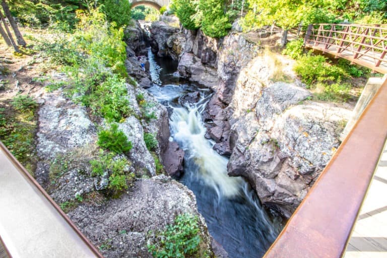 View From Foot Bridge at Temperance River State Park