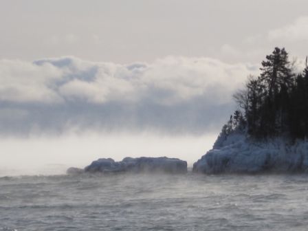 Steam Devils at Artists Point in Grand Marais