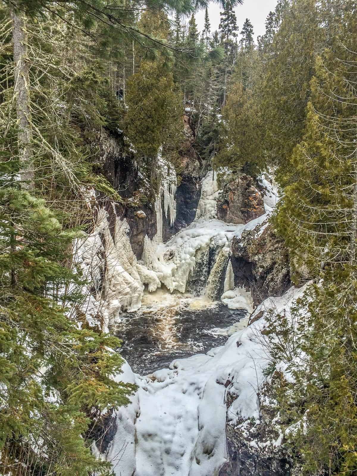 Frozen Falls at Cascade River State Park