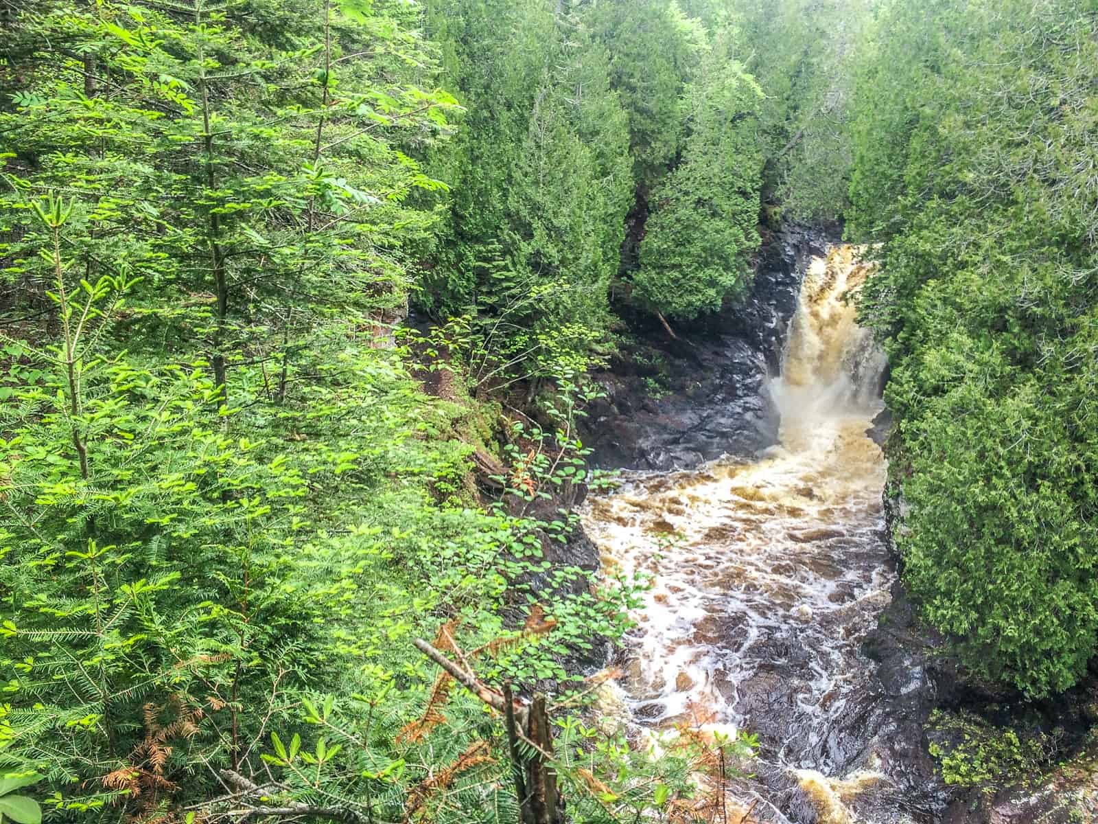 Easy Hike Waterfall at Cascade River State Park