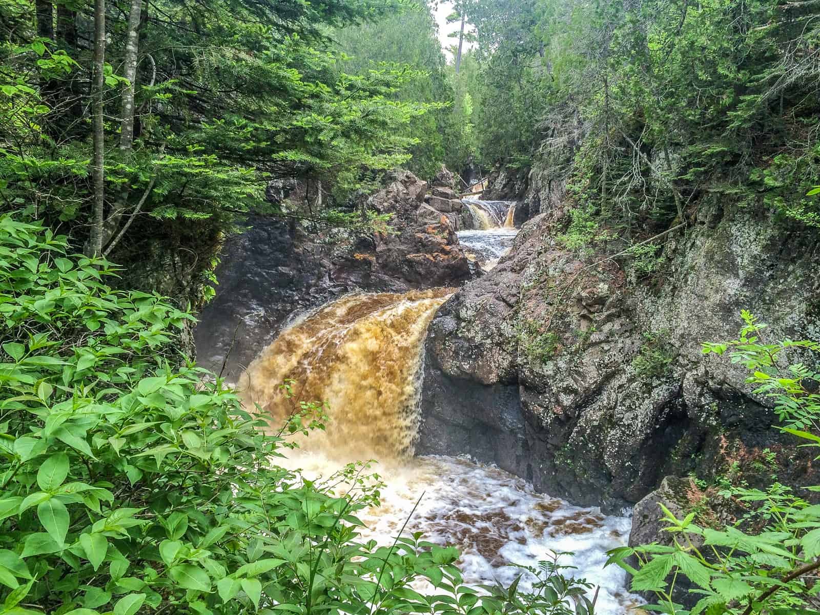 Smaller Waterfall at Cascade River State Park