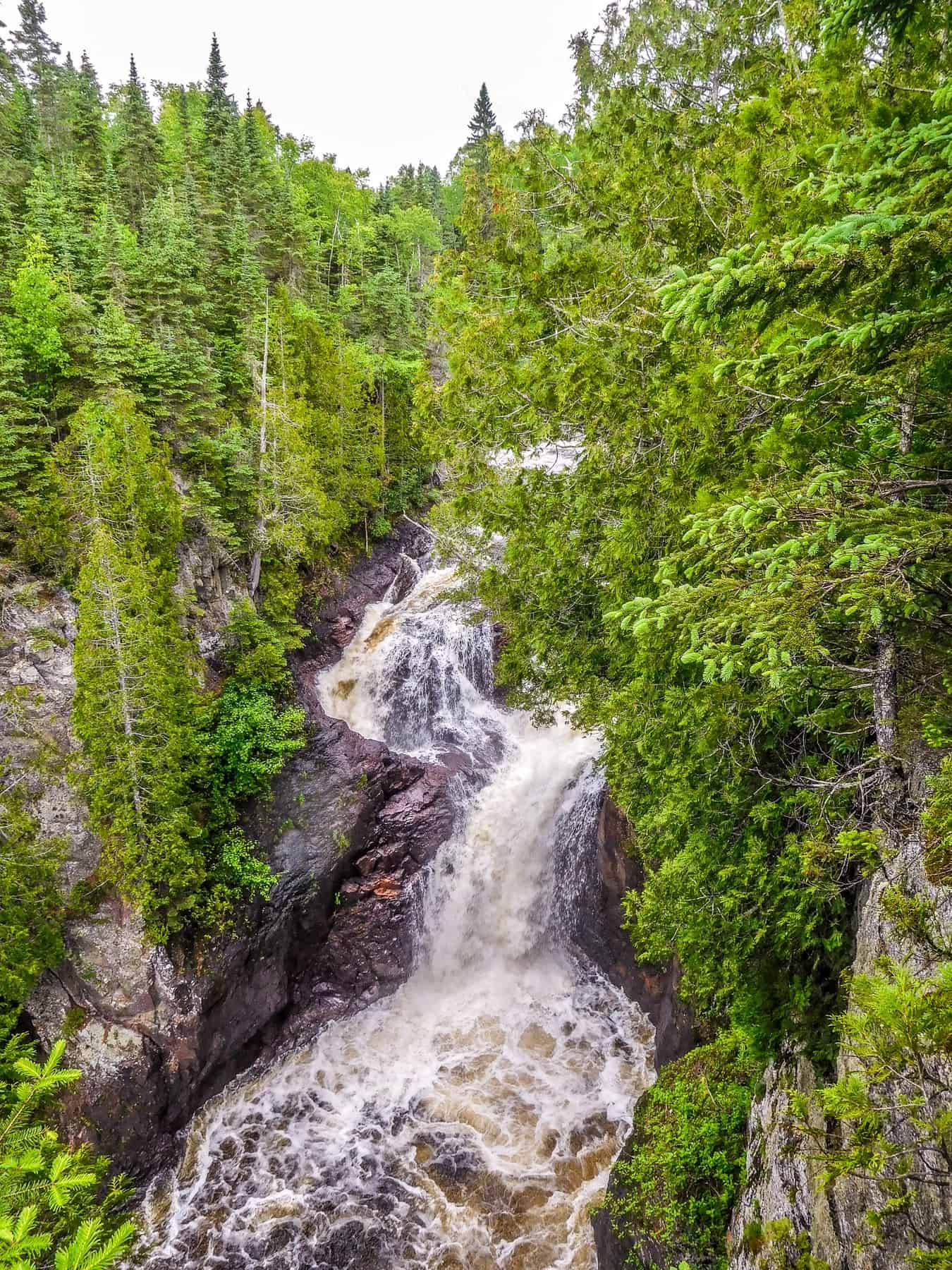 The Devil's Kettle Waterfall During Normal Water Flow