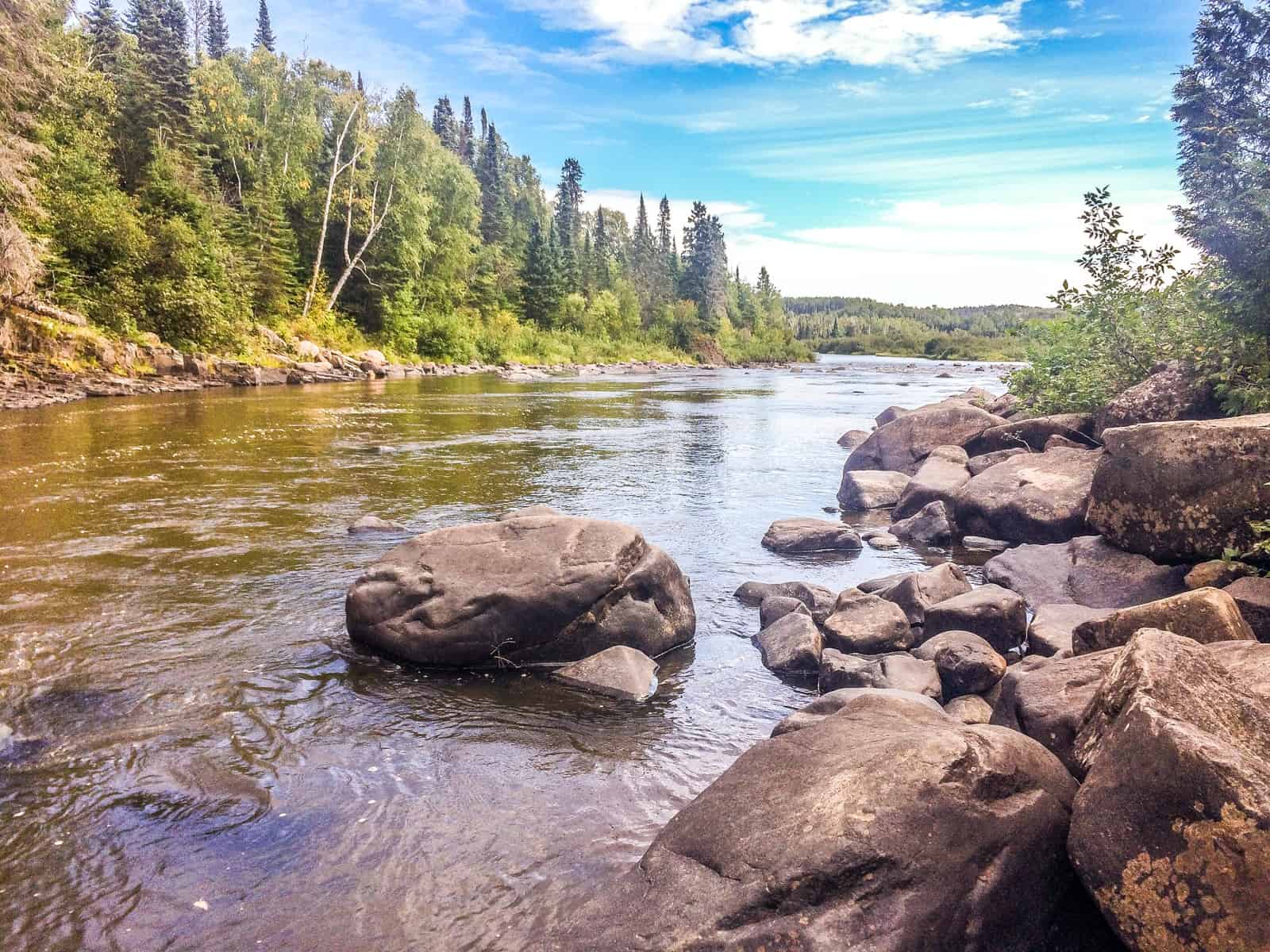 The Pigeon River at Grand Portage State Park
