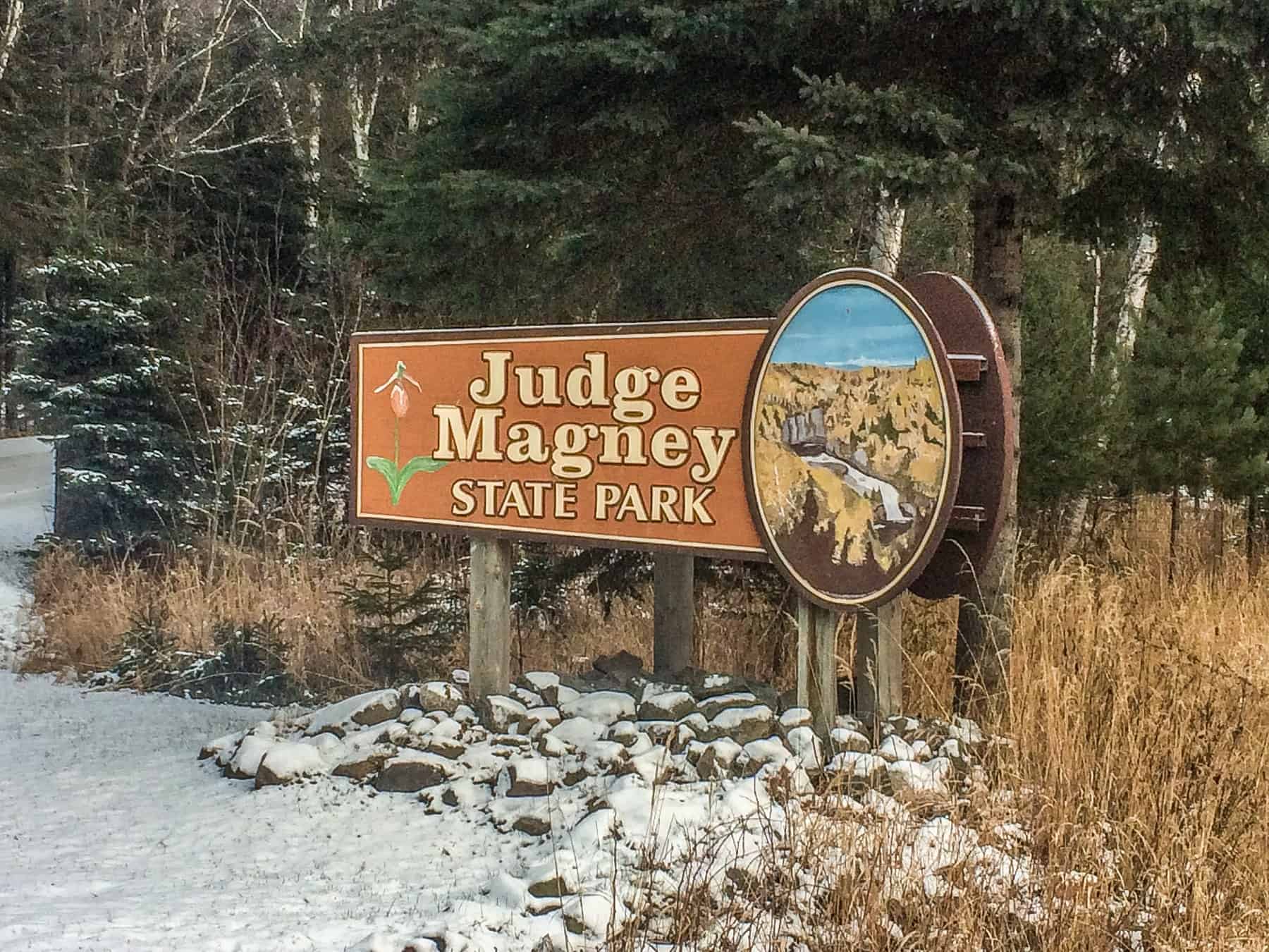 Judge CR Magney State Park home of the Devils Kettle Waterfall near Hovland Minnesota