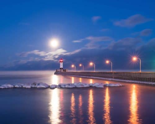 Lighthouse in Duluth's Canal Park