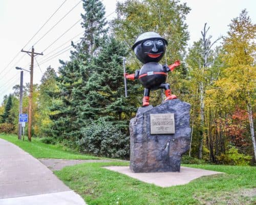 Rocky Taconite sites on the corner out Outer Drive and Adams Blvd in Silver Bay