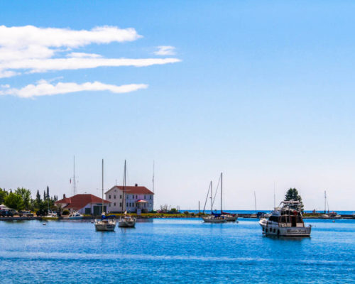 The Grand Marais Harbor