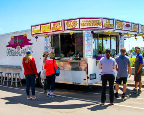 Food Carts in downtown Grand Marais