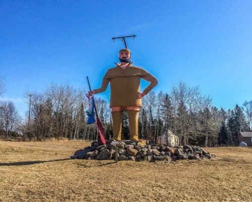 Pierre the Pantsless Voyageur of Two Harbors