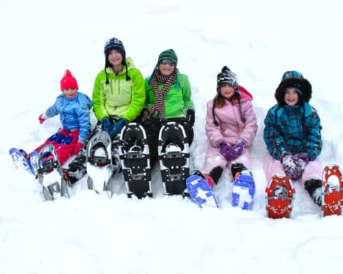 Snowshoeing can be fun for the whole family- even kids!
