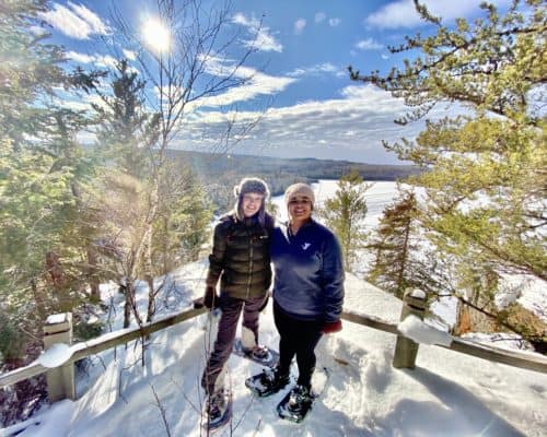 Jaye and Martha on Honeymoon Bluff