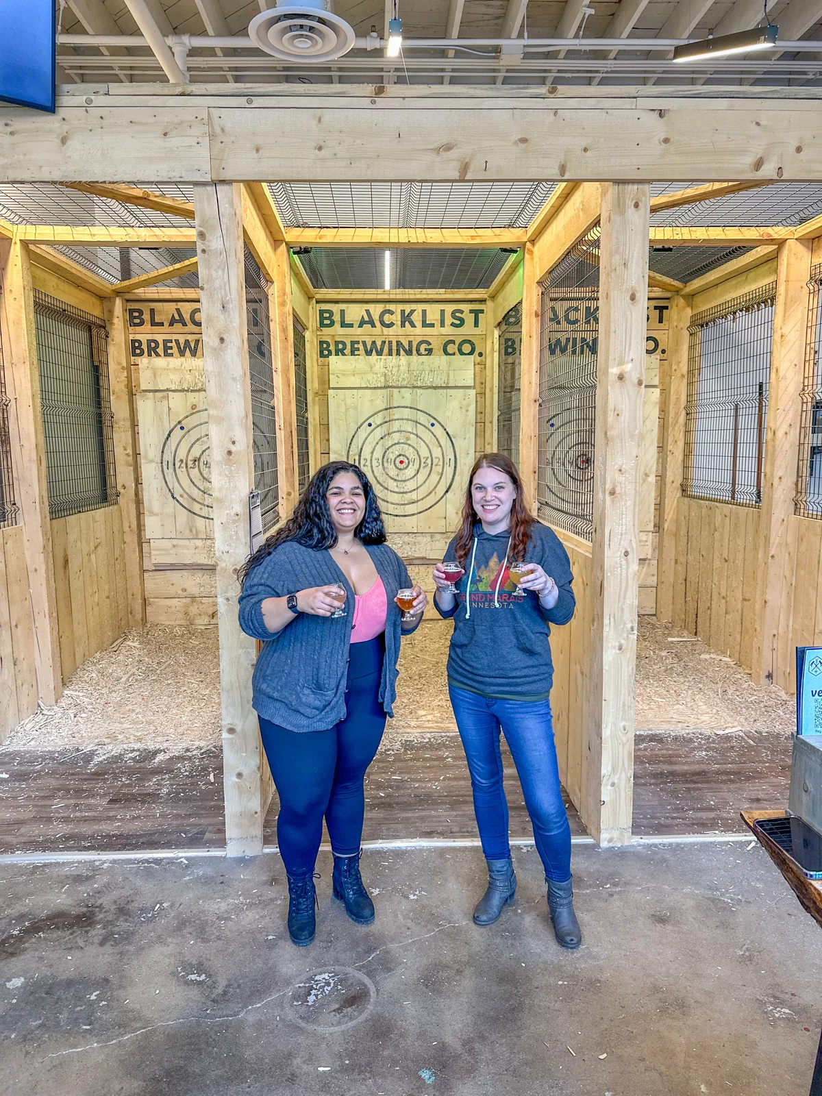 Axe Throwing at Blacklist Brewing