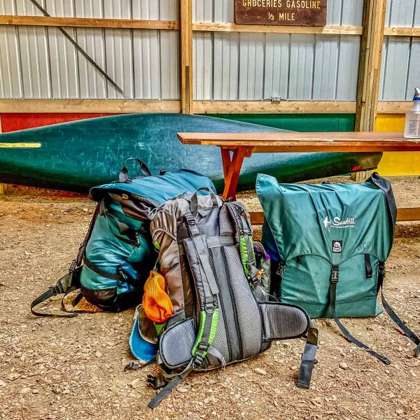 Packing up at Sawbill Canoe Outfitters